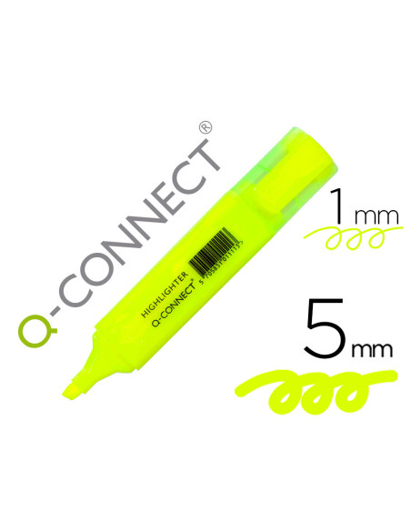 ROTULADOR Q-CON.FLUOR AMARILLO PUNTA BISELADA