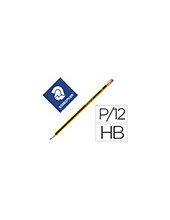 LAPICES GRAFITO STAEDTLER NORIS N.2 HB C/GOMA 2