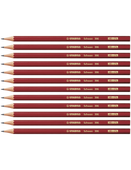 LAPICES GRAFITO STABILO SWANO 306 HB UNIDAD