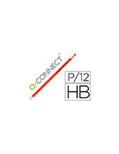 LAPICES DE GRAFITO Q-CONNECT HEXAGONAL CON GOMA N.2 HB KF25011 2