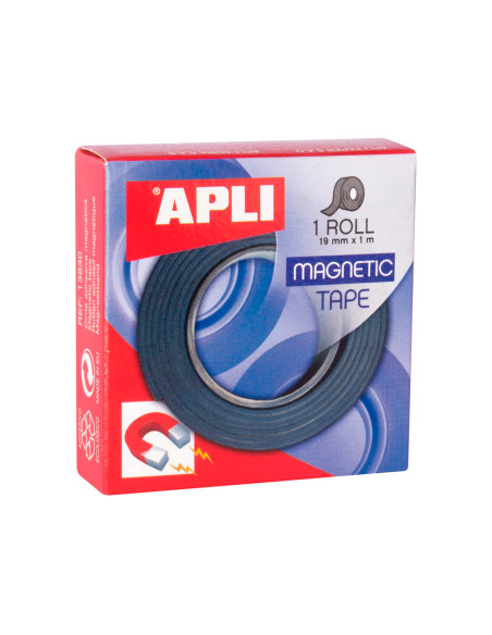 CINTA ADHESIVA APLI MAGNETICA 19MM X 1M REF 13830