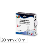 CINTA DE CIERRE ADHESIVA PLICO VELCRO BLANCO 20MM X 10M 13330