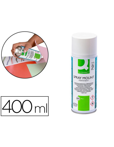 PEGAMENTO Q-CON.SPRAY MOUNT ADH.PERMANENTE BOTE 400 ML