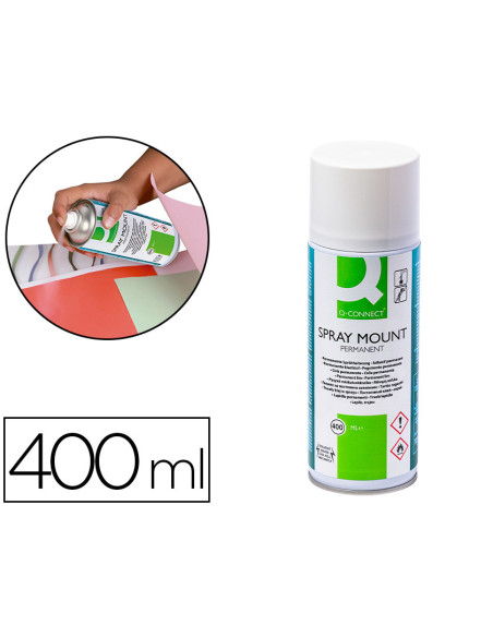 PEGAMENTO Q-CON.SPRAY MOUNT ADH.PERMANENTE BOTE 400 ML