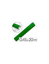 ROLLO ADHESIVO LIDERPAPEL UNICOLOR VERDE BRILLO ROLLO DE 0,45 X 20 MT 2