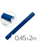ROLLO ADHESIVO LIDERPAPEL UNICOLOR AZUL BRILLO ROLLO 0,45 X 2 MT RO20