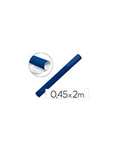 ROLLO ADHESIVO LIDERPAPEL UNICOLOR AZUL BRILLO ROLLO 0,45 X 2 MT RO20 2
