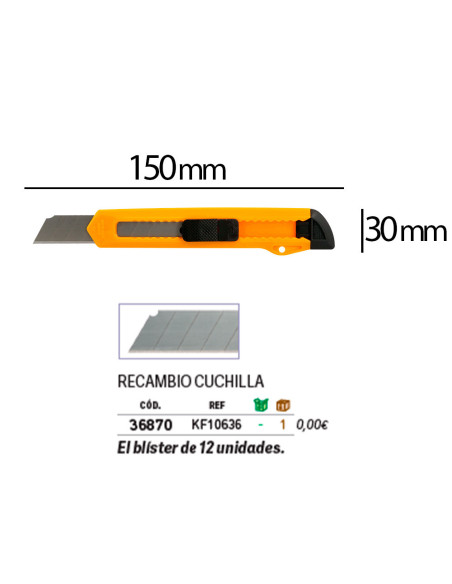 CUTTER Q-CON.TH-130-1 ANCHO BL/1