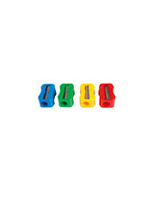 SACAPUNTAS MOR PLASTICO 1 USO SIN TORNILLO FORMA RECTANGULAR ERGO 2