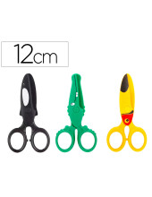 TIJERA ESCOLAR 12CM ESPECIAL INFANTIL CORTA PAPEL CARTON UNIDAD
