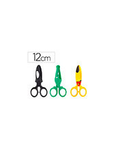 TIJERA ESCOLAR 12CM ESPECIAL INFANTIL CORTA PAPEL CARTON UNIDAD 2