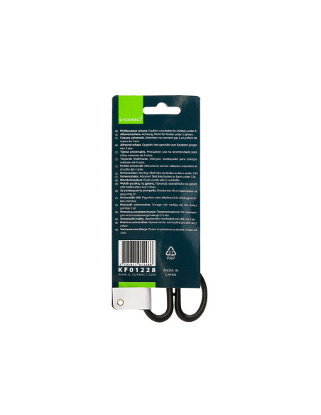TIJERA OFICINA Q-CON.INOXIDABLE 7" 17 CM BLISTER