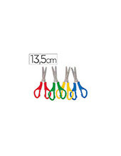TIJERA ESCOLAR ZURDOS 13,5 CM UNIDAD 2