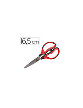 TIJERA TITANIO HOJA CURVA 16,5 CM FALICILIDAD CORTE CON FUNDA 2