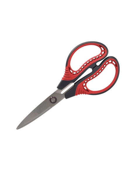 TIJERA TITANIO HOJA CURVA 16,5 CM FALICILIDAD CORTE CON FUNDA