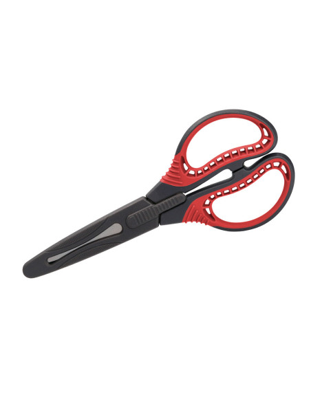 TIJERA TITANIO HOJA CURVA 16,5 CM FALICILIDAD CORTE CON FUNDA