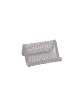 PORTATARJETA Q-CON.METALICO PLATEADO 11X7,5X5 CM 2