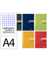 CUADERNO GRAP. SCRIPTUS A4 T.CARTON 6MM 48H 60GR. SURT.