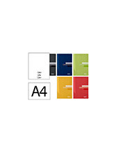 CUADERNO ENCOLADO SCRIPTUS A4 T.CARTON LISO 48H. 90GR. COL.SURT. 2