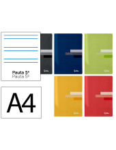 CUADERNO GRAP. SCRIPTUS A4 T.CARTON R.MONTESORI 5MM 48H. 90GR. SURT.