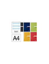 CUADERNO GRAP. SCRIPTUS A4 T.CARTON R.MONTESORI 5MM 48H. 90GR. SURT. 2