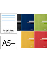 CUADERNO GRAP. SCRIPTUS A5+ T.CARTON R.MONTESORI 2.5MM 48H 90GR.SURT.
