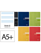 CUADERNO GRAP. SCRIPTUS A5+ T.CARTON R.MONTESORI 5MM 48H 90GR SURT.