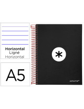 CUADERNO ESP. ANTARTIK A5 T.FORRADA MICRO HOR. 5B.6T.120H.100GR.NG.