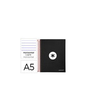 CUADERNO ESP. ANTARTIK A5 T.FORRADA MICRO HOR. 5B.6T.120H.100GR.NG. 2