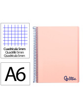 CUADERNO ESP. WONDER A6 T.PLASTICO MICRO 5MM 4B 120H. 90GR. ROSA