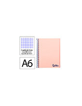 CUADERNO ESP. WONDER A6 T.PLASTICO MICRO 5MM 4B 120H. 90GR. ROSA 2