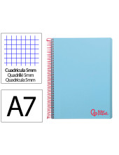 CUADERNO ESP. WONDER A7 T.PLASTICO MICRO 5MM 4B.100H. 90GR. CEL.