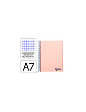 CUADERNO ESP. WONDER A7 T.PLASTICO MICRO 5MM 4B 100H. 90GR. ROSA 2
