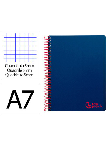 CUADERNO ESP. WONDER A7 T.PLASTICO MICRO 5MM 4B.100H. 90GR. AZ.