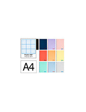 CUADERNO ESP. WONDER A4 T.PLASTICO RAYADO Nº 46 80H 90GR. COL. SURT. 2