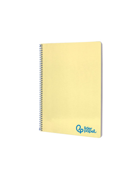 CUADERNO ESP. WONDER A4 T.PLASTICO 4MM 80H 90GR. AM. *74930
