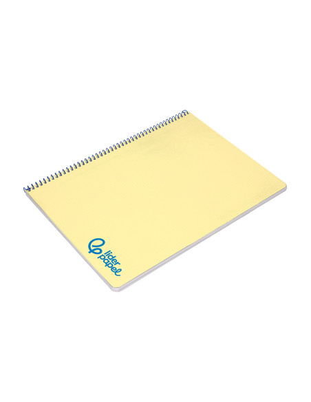 CUADERNO ESP. WONDER A4 T.PLASTICO 4MM 80H 90GR. AM. *74930