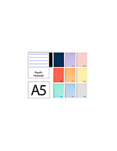 CUADERNO ESP. WONDER A5 T.PLASTICO HORIZONTAL 120H 90GR. SURT. 2