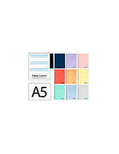 CUADERNO ESP. WONDER A5 T.PLASTICO PAUTA 2,5MM 120H 90GR. SURT. 2