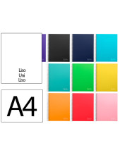 CUADERNO ESP. JOLLY A4 T.FORRADA MICRO LISO 5B 4T.140H 75GR. SURT.