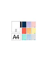 CUADERNO ESP. WONDER A4 T.PLASTICO LISO 80H 90GR. COL. SURT. 2