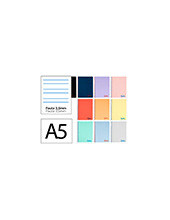 CUADERNO ESP. WONDER A5 T.PLASTICO PAUTA 3.5MM 80H. 90G. SURT. 2