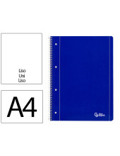 CUADERNO ESP. LIDERPAPEL A4 T.BLANDA MICRO LISO 4T. 80H 70GR. AZ.
