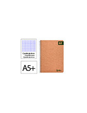 CUADERNO ESP. ECOUSE A5 T.CARTON RECICLADO KRAFT 4MM 80H. 60GR. 2