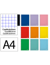 CUADERNO ESP. WITTY FL. T.DURA 7MM 80H. 75GR. COL.SURT. *09912