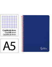 CUADERNO ESP. WITTY A5 T.DURA 4MM 80H. 75GR. AZ. MARINO**09782