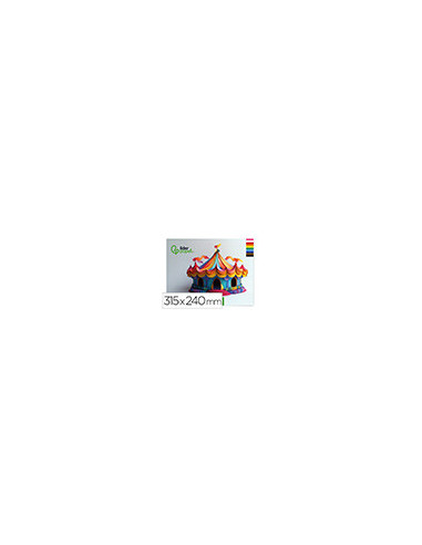 BLOC LIDERPAPEL MANUALIDADES 240X315MM CARTULINA 10H. SURT.