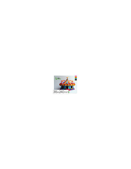 BLOC LIDERPAPEL MANUALIDADES 240X315MM CARTULINA 10H. SURT.