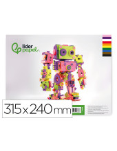 BLOC LIDERPAPEL MANUALIDADES 240X315MM GOMA EVA 10H. SURT.