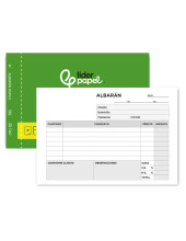 TALONARIO LIDERPAPEL ALBARAN OCTAVO DUPLICADO APAISADO**27001069
